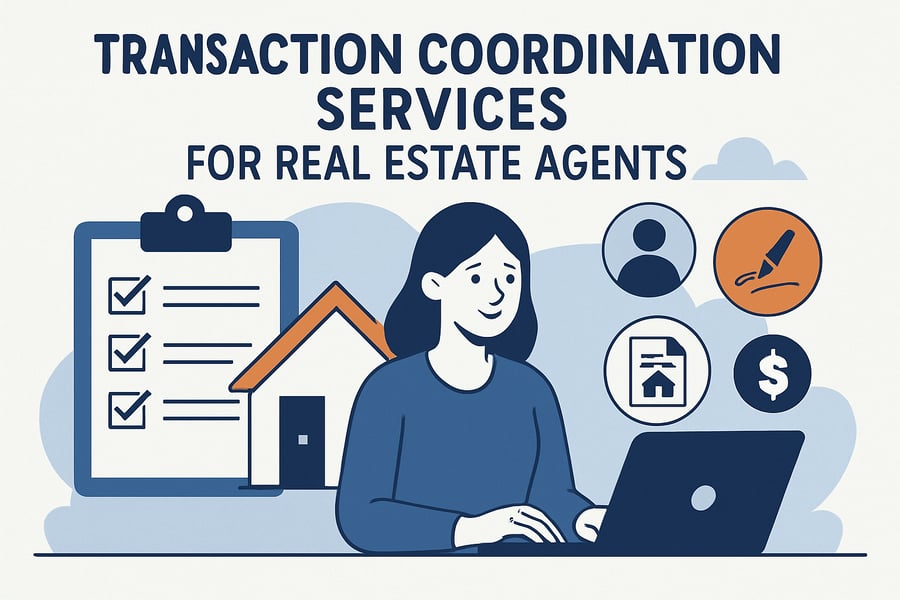 Transaction coordination services for real estate agents
